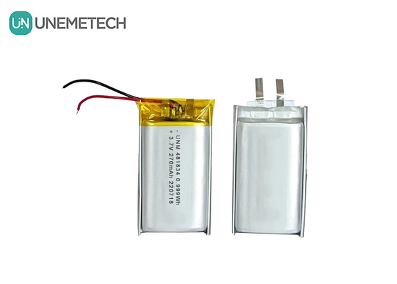 Baterai Li-Ion Polimer Siklus dalam yang dapat diisi ulang 3.7V 270mAh 481834 Untuk Kacamata Pintar