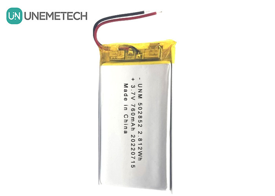 3.7V 760mAh Lithium-ion Polymer Rechargeable Battery 502852 untuk Lampu LED