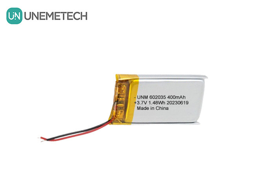 3.7V 400mAh Li Polymer Battery 602035 Lithium Ion Polymer Battery Untuk Speaker Bluetooth