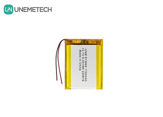 3.7V 1730mAh Baterai Lithium Ion Polymer Kapasitas Besar 813848 Untuk Power Bank