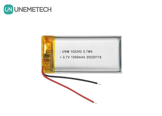 3.7V 1000mAh 102242 Baterai Lithium Ion Polimer Standar untuk Lampu Meja