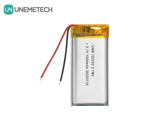 3.7V 1000mAh 102242 Baterai Lithium Ion Polimer Standar untuk Lampu Meja