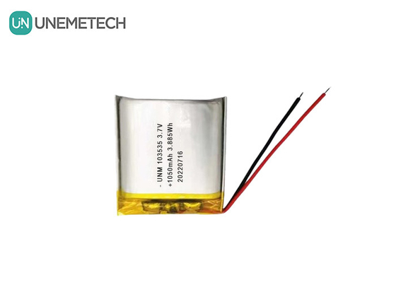 3.7V 1050mAh Custom Compact Design Baterai Lipo 103535 Untuk Proyektor Miniatur