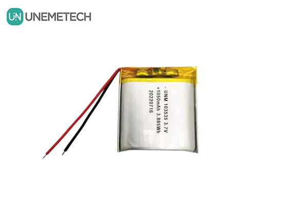 3.7V 1050mAh Custom Compact Design Baterai Lipo 103535 Untuk Proyektor Miniatur