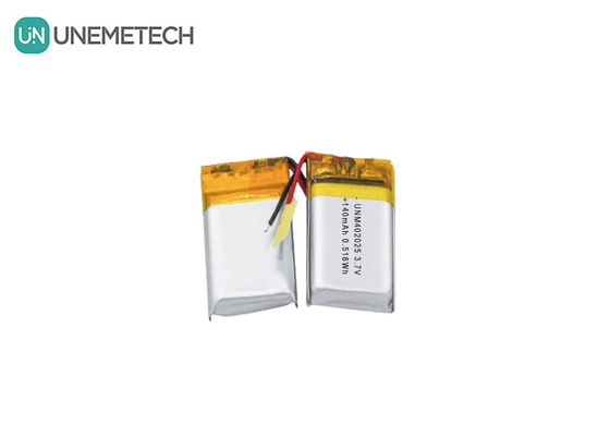 3.7V 140mAh 402025 Baterai isi ulang Baterai Lipo Untuk pijat kompak