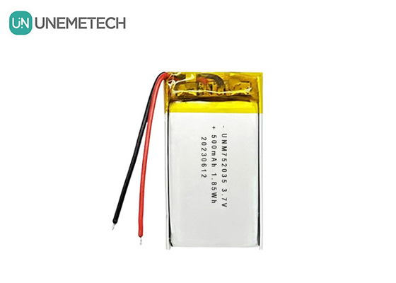 3.7V 500mAh 752035 Baterai Litium Polimer Lanjutan Untuk Remote Control