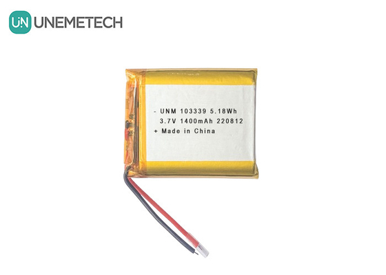 3.7V 1400mAh Baterai Lithium-Ion Polimer Berkinerja Tinggi 103339 Untuk Mobil Mainan