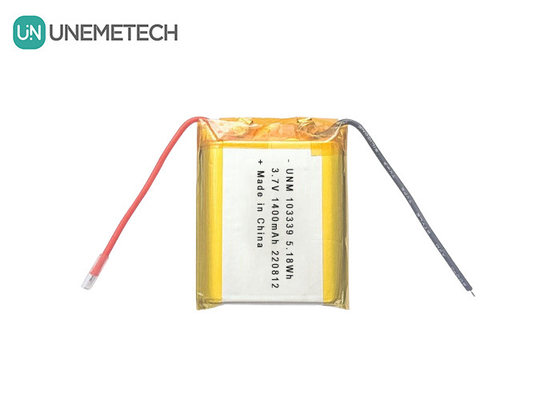 3.7V 1400mAh Baterai Lithium-Ion Polimer Berkinerja Tinggi 103339 Untuk Mobil Mainan
