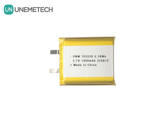 3.7V 1400mAh Baterai Lithium-Ion Polimer Berkinerja Tinggi 103339 Untuk Mobil Mainan