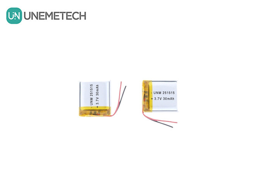 3.7V 30mAh 251515 Baterai Lipo Ringan Kecil untuk Thermometer Elektronik Kecil