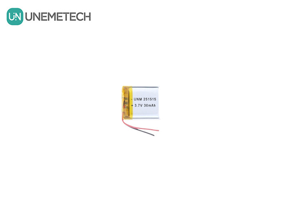 3.7V 30mAh 251515 Baterai Lipo Ringan Kecil untuk Thermometer Elektronik Kecil