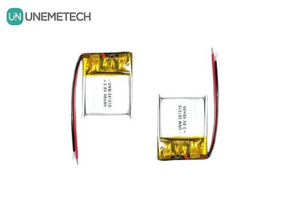 3.8V 48mAh Tegangan Tinggi Baterai Lithium Polymer Kecil 361215 untuk Perangkat RFID