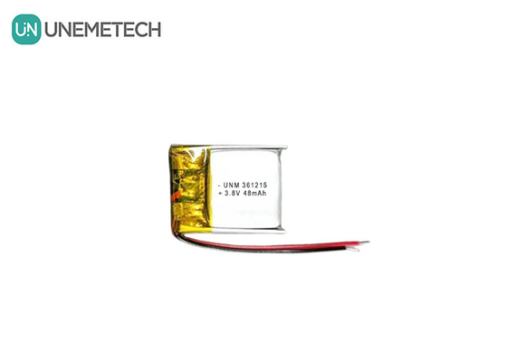 3.8V 48mAh Tegangan Tinggi Baterai Lithium Polymer Kecil 361215 untuk Perangkat RFID