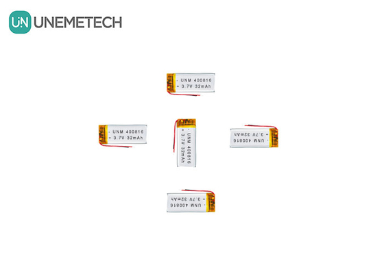 3.7V 32mAh Baterai LiPo kecil dapat diisi ulang 400816 Untuk termometer