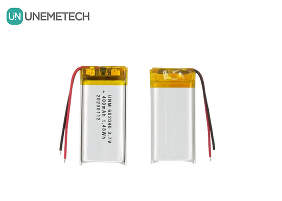 3.7V 400mAh 602040 Lithium Polymer Battery Umur Panjang Untuk Headset Bluetooth
