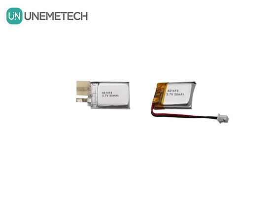 3.7V 50mAh Baterai Lithium Polymer Kecil 401419 untuk Perangkat Elektronik Kecil