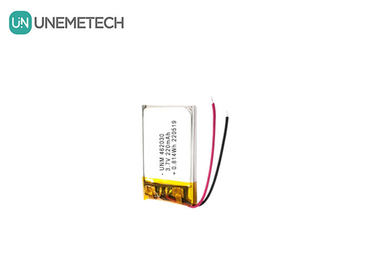 3.7V 220mAh 462030 Sertifikat Baterai Lithium Polymer isi ulang untuk lampu LED