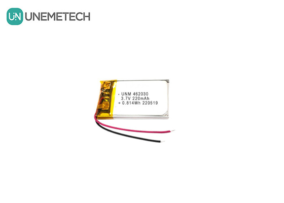 3.7V 220mAh 462030 Sertifikat Baterai Lithium Polymer isi ulang untuk lampu LED