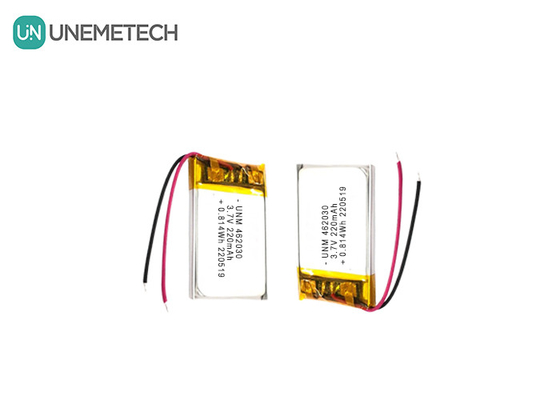 3.7V 220mAh 462030 Sertifikat Baterai Lithium Polymer isi ulang untuk lampu LED