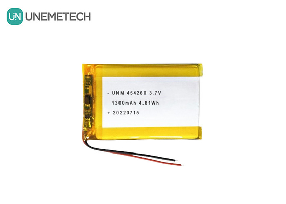Lithium Ion Polymer Battery Cell 3.7V 1300mAh 454260 untuk Sistem Solar