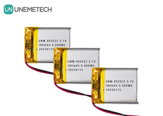 3.7V 180mAh Baterai Li Ion 462023 Lipo Baterai isi ulang untuk mainan elektronik