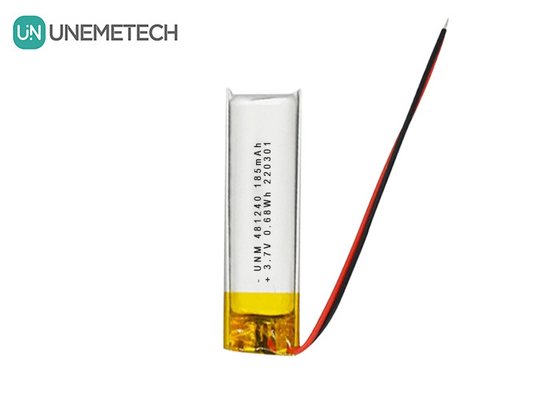 3.7V 185mAh 481240 Lithium Ion dan Lithium Polymer Battery untuk DVR Mobil