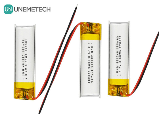 3.7V 185mAh 481240 Lithium Ion dan Lithium Polymer Battery untuk DVR Mobil
