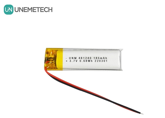 3.7V 185mAh 481240 Lithium Ion dan Lithium Polymer Battery untuk DVR Mobil