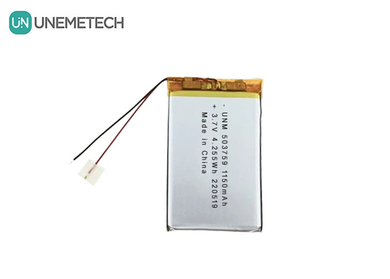3.7V 1150mAh 503759 Baterai Lipo Polymer yang dapat diisi ulang untuk perekam