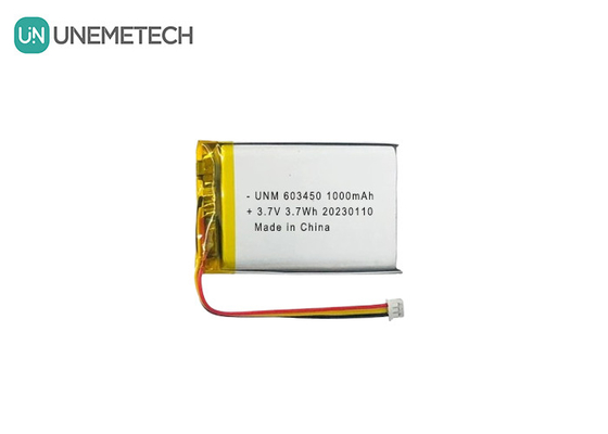 3.7V 1000mAh 603450 Baterai Lipo Kapasitas Tinggi yang Dapat Diisi Ulang untuk Mobil RC