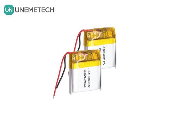 3.7V 250mAh 801823 Baterai Lipo Tekanan Tinggi Untuk Kalkulator Pocket