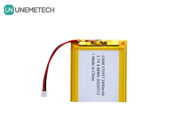 3.7V 2400mAh Baterai Li-ion Polimer Isi Ulang 575957 untuk Skala Elektronik