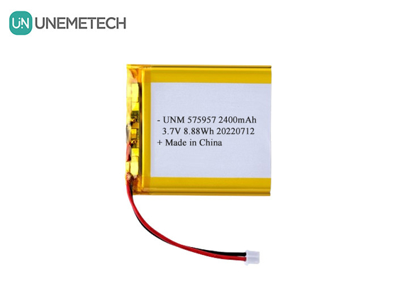 3.7V 2400mAh Baterai Li-ion Polimer Isi Ulang 575957 untuk Skala Elektronik