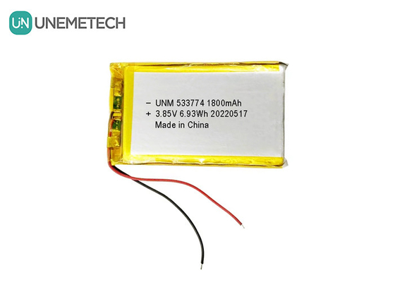 Baterai LiPo Tegangan Tinggi 3.85V 1800mAh 533774 Baterai isi ulang untuk Robot Kecil