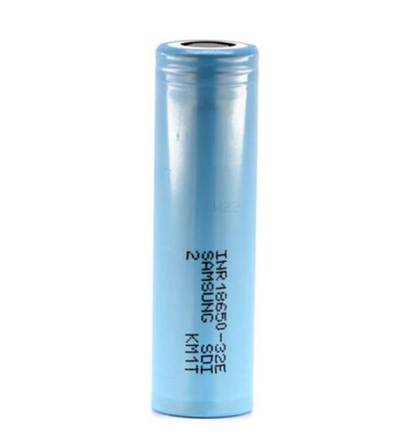 Samsung 32E 18650 3200mAh 6.4A Baterai 3.65V Silinder Lithium Ion Cell INR18650-32E