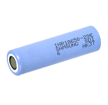 Samsung 29E 18650 2850mAh 2.75A Baterai 3.65V Sel Litium Ion Silinder INR18650-29E