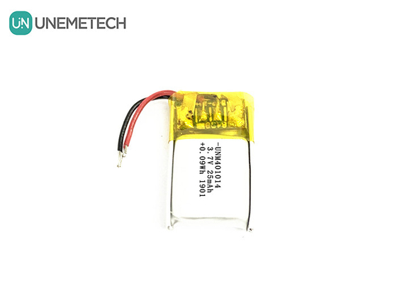 3.7V 25mAh 401014 Baterai Lipo Terisi Ultra Kecil untuk Kacamata Pintar