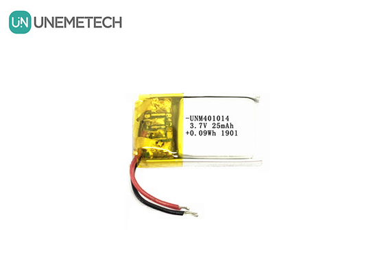 3.7V 25mAh 401014 Baterai Lipo Terisi Ultra Kecil untuk Kacamata Pintar