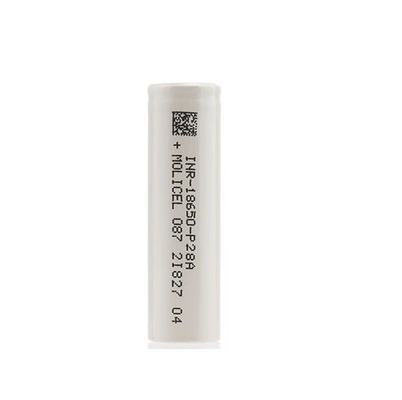 Molicel INR-18650-P28A 18650 Baterai 3.6V 2800mAh dengan 35A Max continuous discharge current
