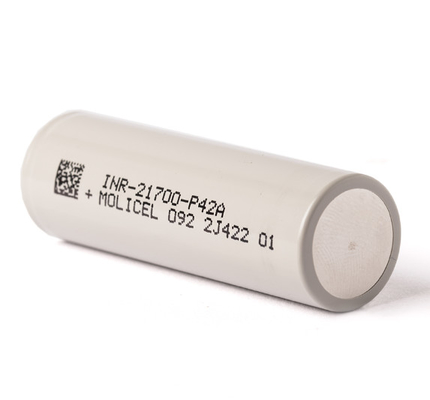 Molicel 21700 P42A 4200mAh 45A Baterai INR-21700-P42A Baterai Flat Top