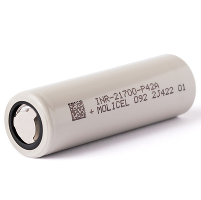 Molicel 21700 P42A 4200mAh 45A Baterai INR-21700-P42A Baterai Flat Top