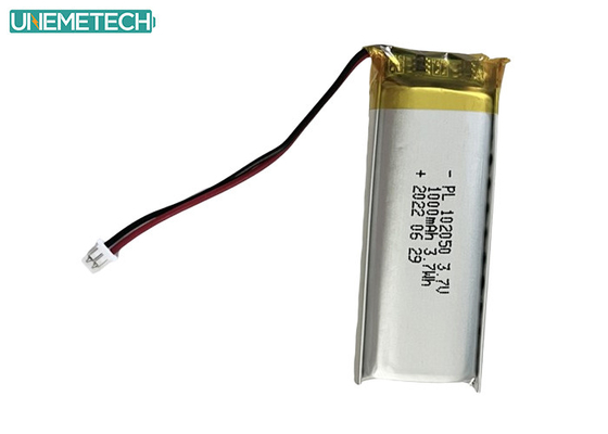 Baterai Lipo 1000mAh 102050 Baterai Lithium Ion Polymer untuk Produk Kecantikan