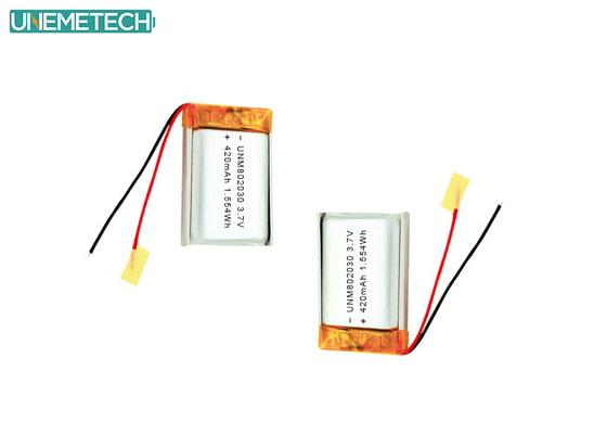 3.7V 420mAh 802030 Baterai Litium Polimer Isi Ulang Untuk Perangkat Elektronik