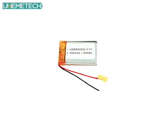 3.7V 420mAh 802030 Baterai Litium Polimer Isi Ulang Untuk Perangkat Elektronik