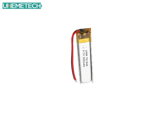 Bluetooth Earphone Lipo Baterai 701040 3.7 V 230mAh dengan CE dan IEC62133 Disetujui