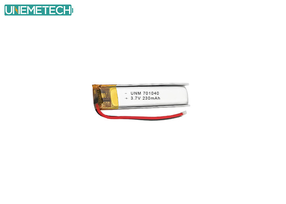 Bluetooth Earphone Lipo Baterai 701040 3.7 V 230mAh dengan CE dan IEC62133 Disetujui