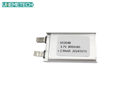 20C Tingkat Pelepasan Tinggi 3.7V 800mah Baterai Lipo 653048 untuk RC Pesawat