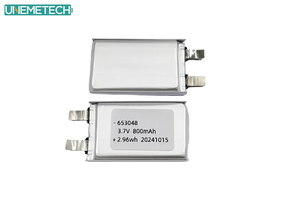 20C Tingkat Pelepasan Tinggi 3.7V 800mah Baterai Lipo 653048 untuk RC Pesawat