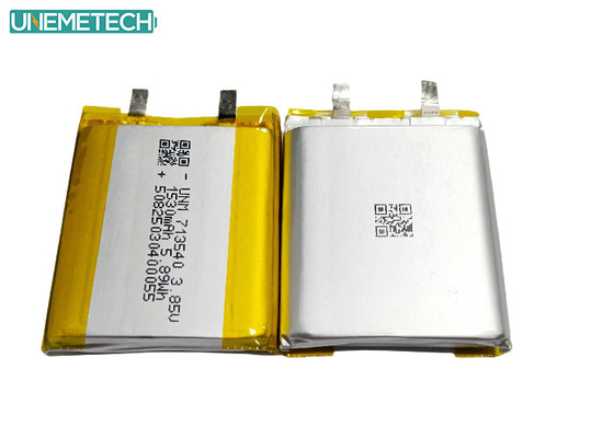 3.85V Baterai Lithium Polymer Tegangan Tinggi 1530mAh 713540 Untuk Perangkat Medis