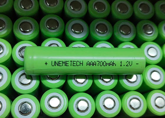 Baterai NiMH AAA700mAh 1.2V 700mAh Baterai Nikel-Metal Hydride yang dapat diisi ulang